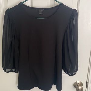 Ann Taylor blouse size small, never worn but tags removed, sheer puff sleeve
